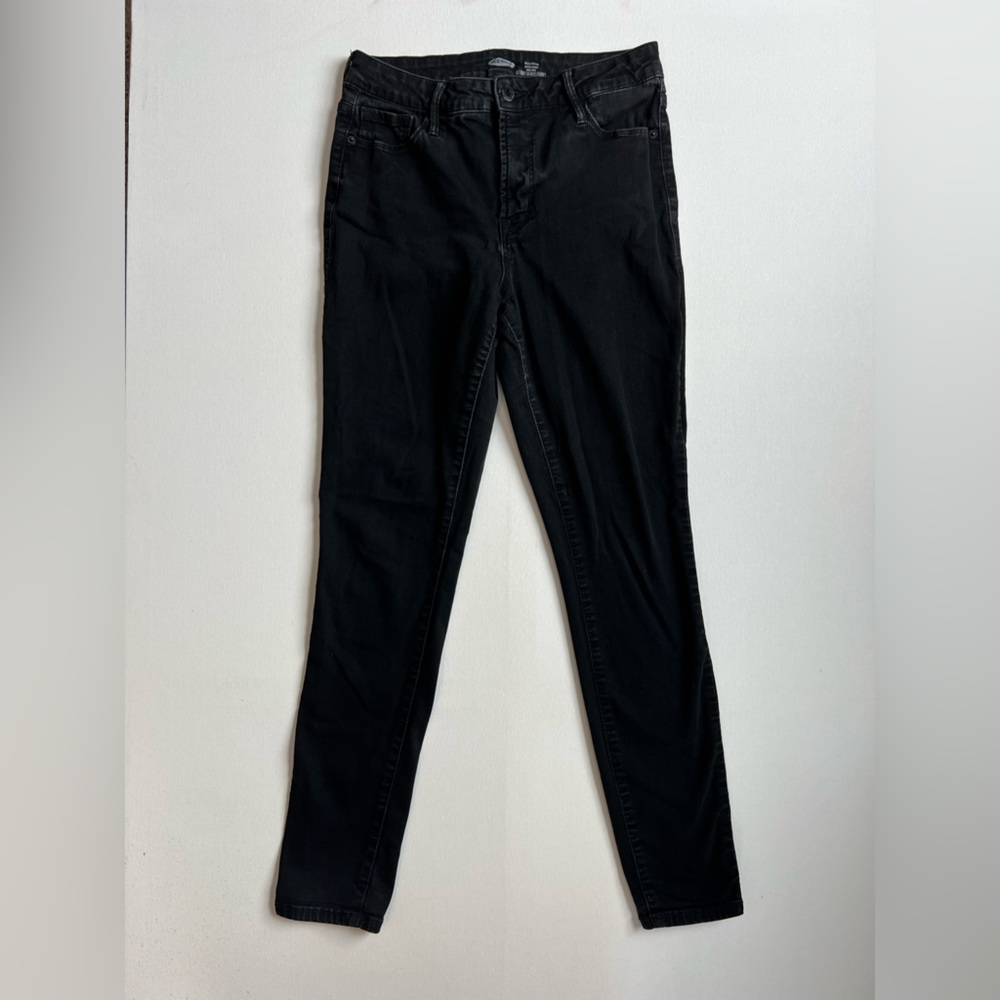 Old Navy Rockstar Super High Rise Skinny Black Jean Size 10